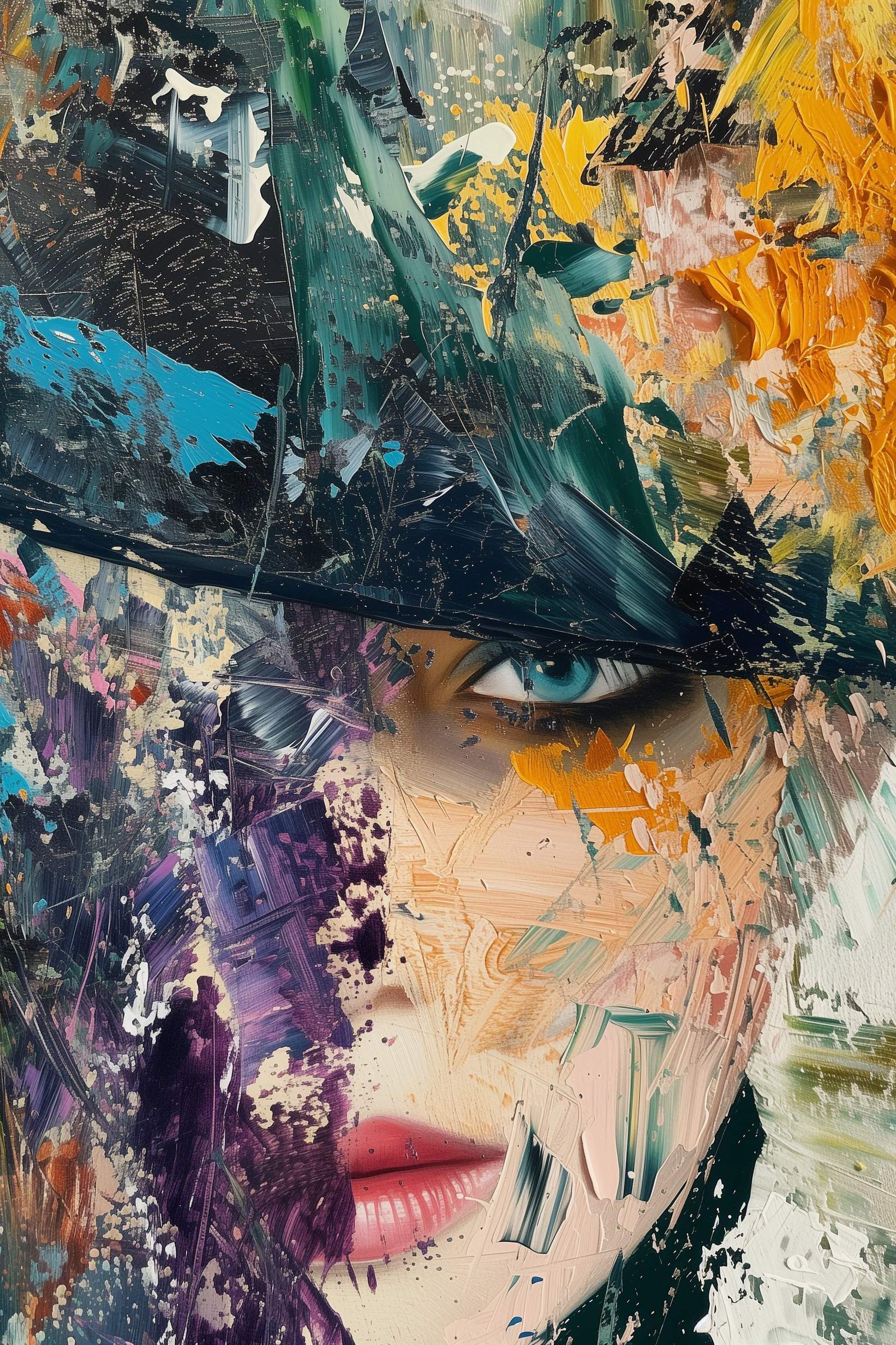 Glasschilderij - Exclusive - Staand - de Stille Kracht 100x150x0.4 cm