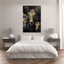 Glasschilderij - Exclusive - Staand - Aura van de Geitenfamilie - Gouden Eeuw Serie