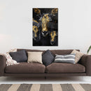 Glasschilderij - Exclusive - Staand - Aura van de Geitenfamilie - Gouden Eeuw Serie