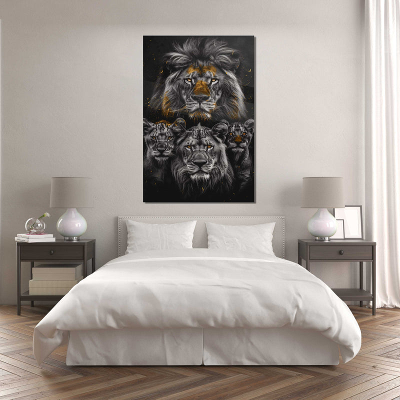 Glasschilderij - Exclusive - Staand - Titel