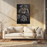 Glasschilderij - Exclusive - Staand - Titel