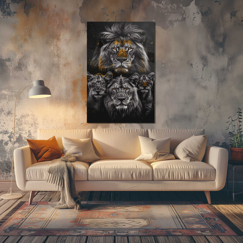 Glasschilderij - Exclusive - Staand - Titel