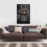 Glasschilderij - Exclusive - Staand - Titel