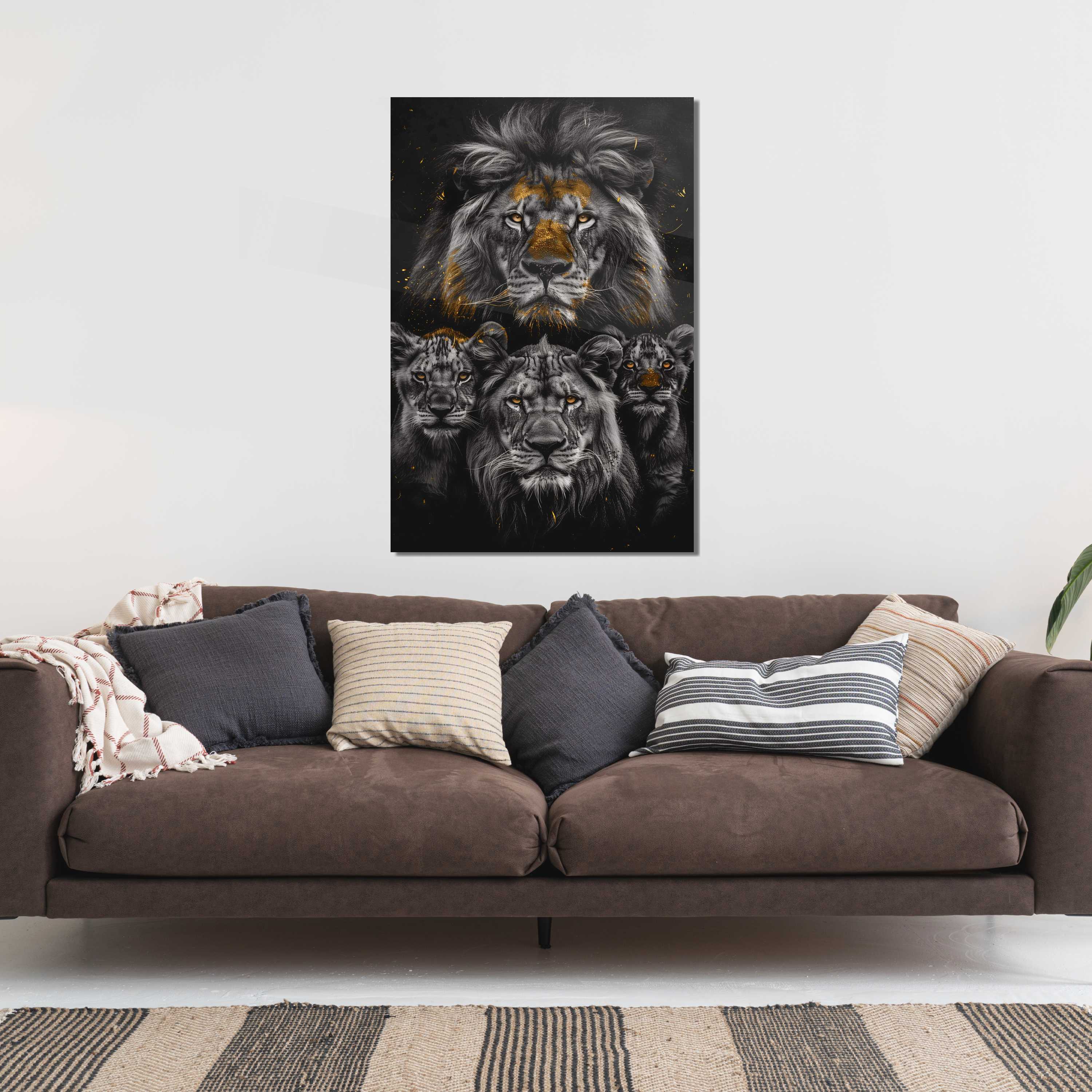 Glasschilderij - Exclusive - Staand - Titel