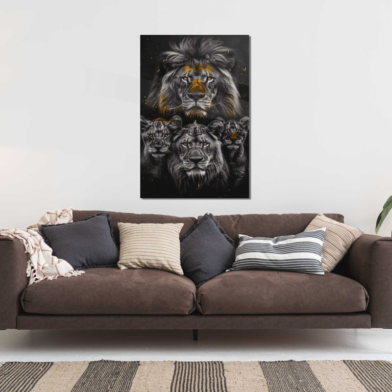 Glasschilderij - Exclusive - Staand - Titel