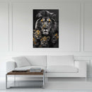 Glasschilderij - Exclusive - Staand - Titel