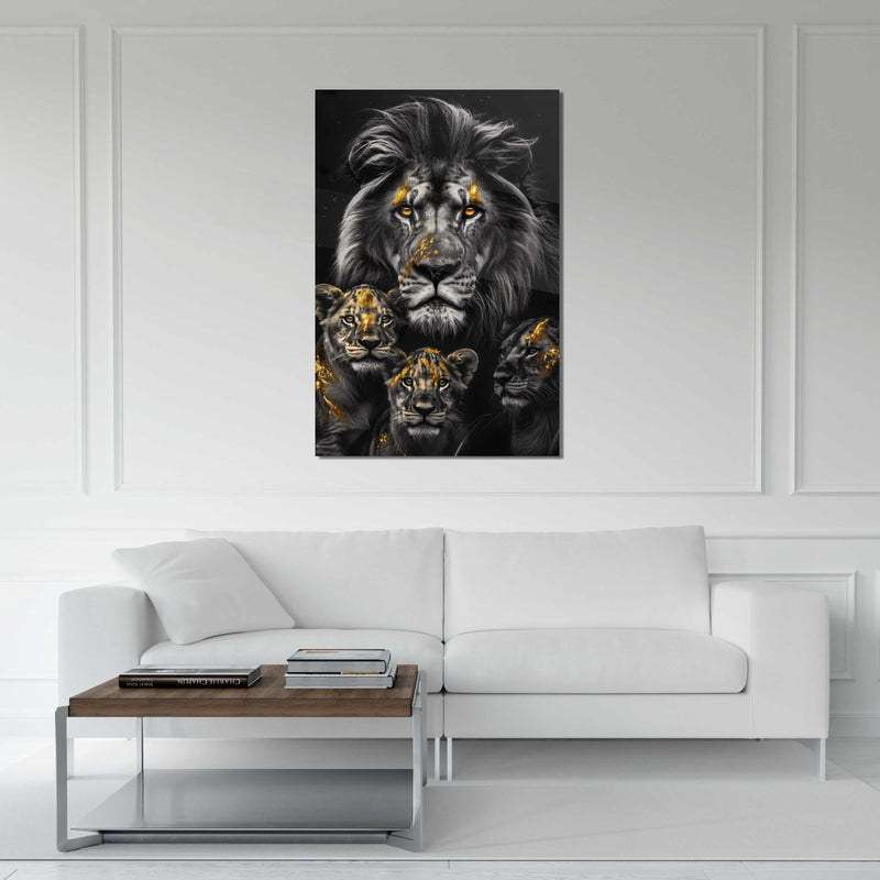 Glasschilderij - Exclusive - Staand - Titel