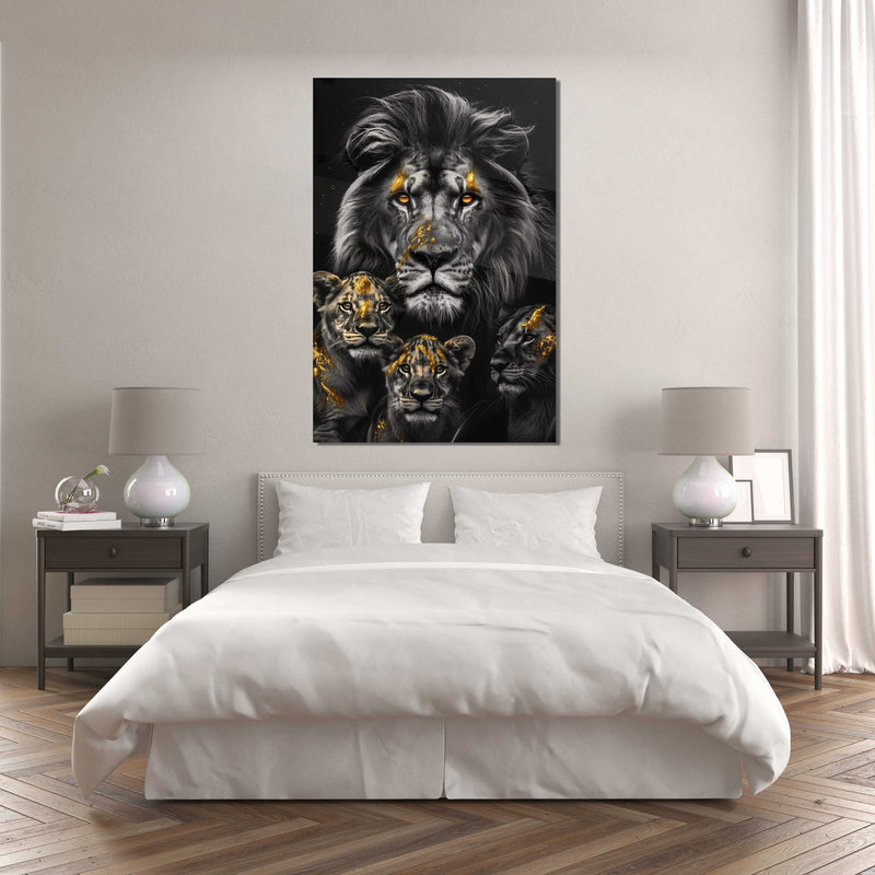 Glasschilderij - Exclusive - Staand - Titel