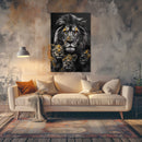 Glasschilderij - Exclusive - Staand - Titel