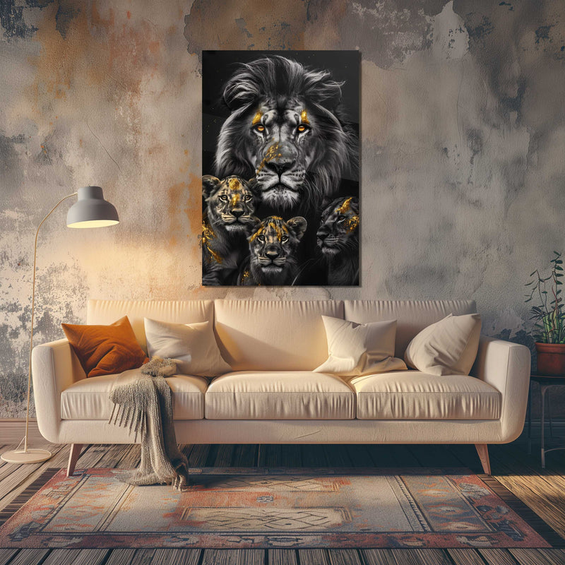 Glasschilderij - Exclusive - Staand - Titel