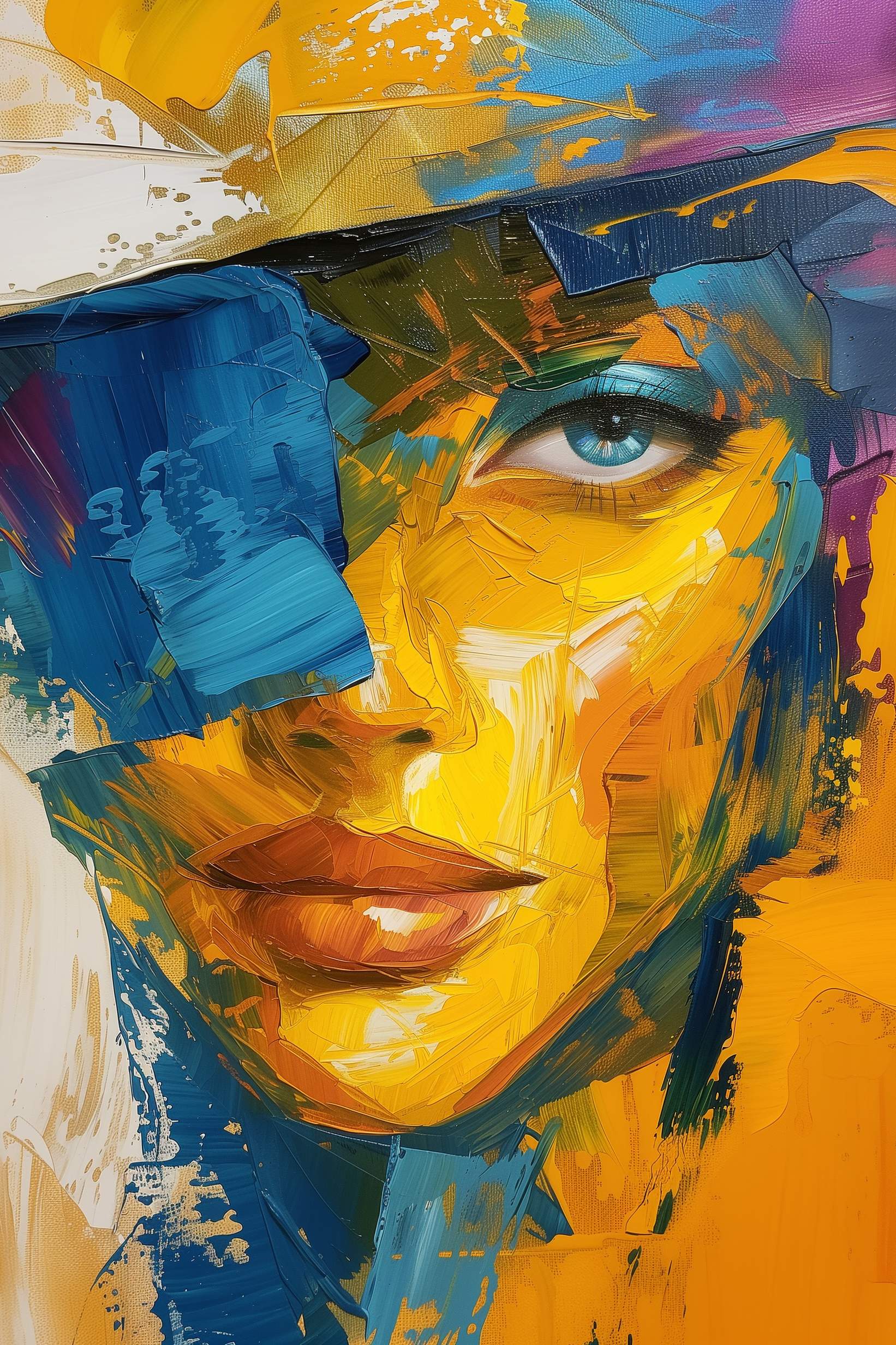 Glasschilderij - Exclusive - Staand - Samen in de Schemer 100x150x0.4 cm