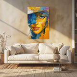 Glasschilderij - Exclusive - Staand - Samen in de Schemer