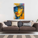 Glasschilderij - Exclusive - Staand - Samen in de Schemer