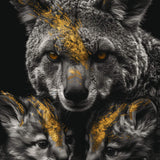 Glasschilderij - Exclusive - Staand - Gouden Fluistering van de Wildernis - Gouden Eeuw Serie 100x150x0.4 cm