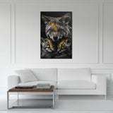 Glasschilderij - Exclusive - Staand - Gouden Fluistering van de Wildernis - Gouden Eeuw Serie