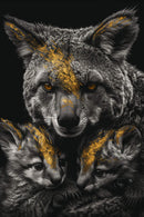 Glasschilderij - Exclusive - Staand - Gouden Fluistering van de Wildernis - Gouden Eeuw Serie 100x150x0.4 cm