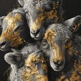 Glasschilderij - Exclusive - Staand - Dromen van de Kudde - Gouden Eeuw Serie 100x150x0.4 cm