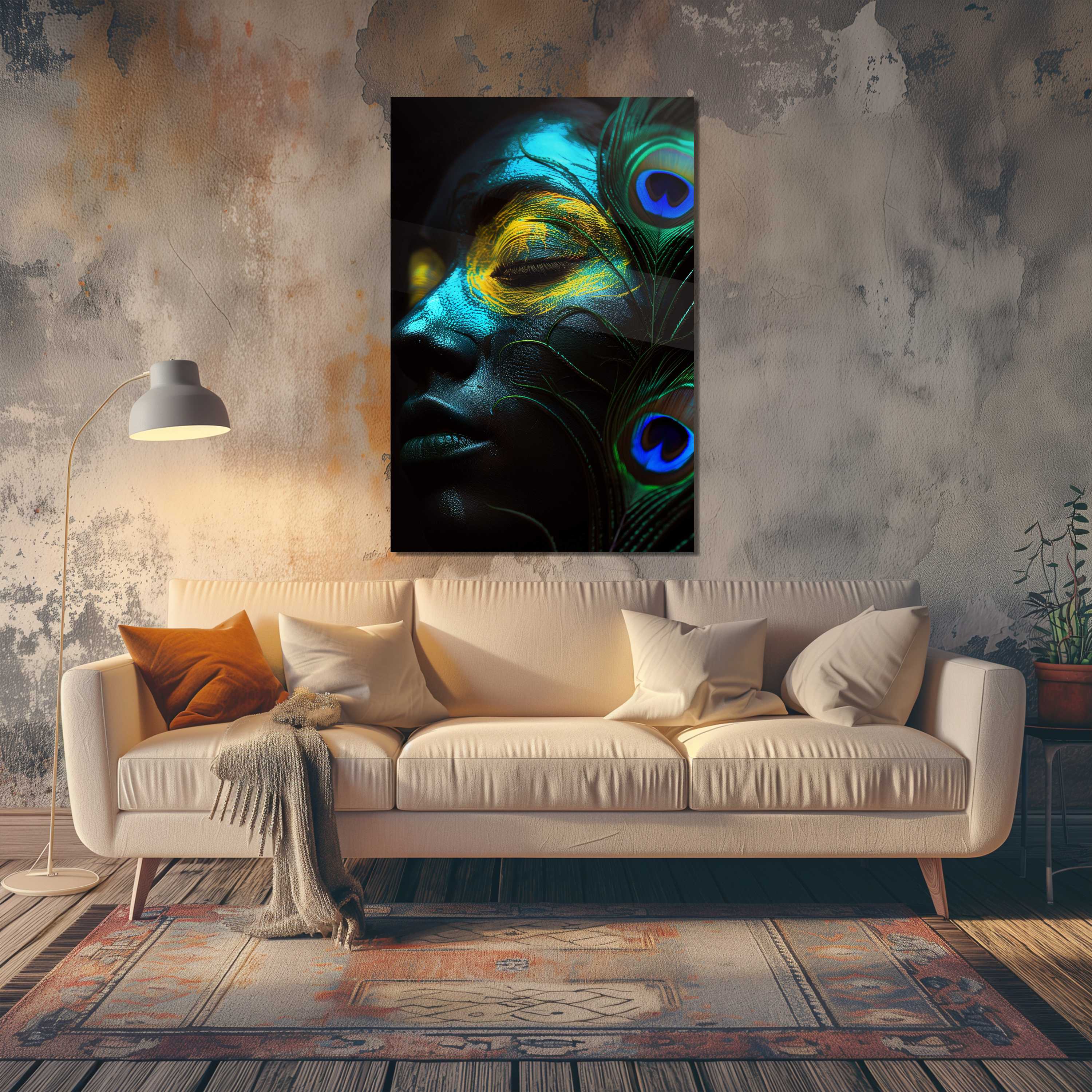 Glasschilderij - Exclusive - Staand - Oase