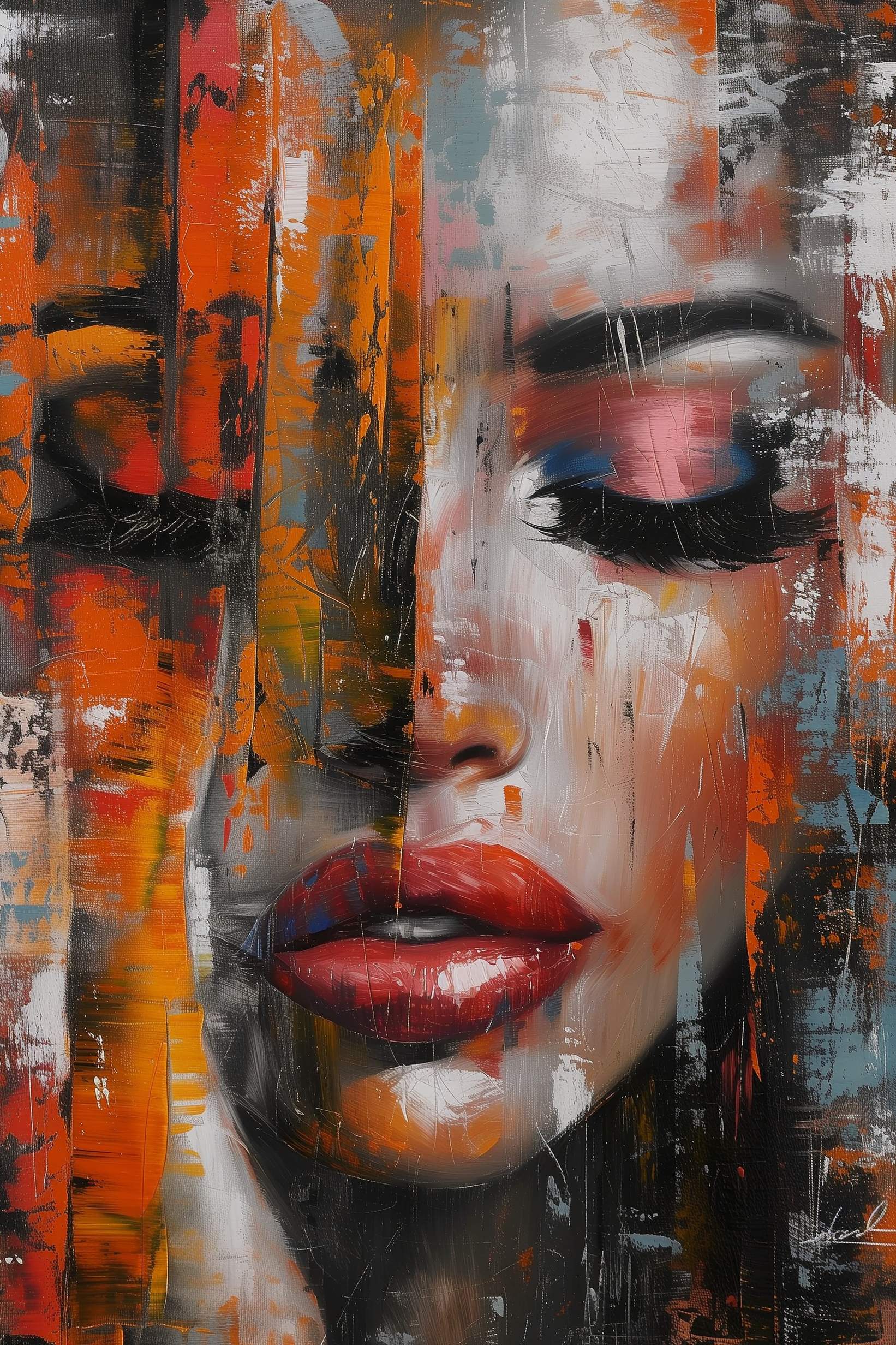 Glasschilderij - Exclusive - Staand - de Wildheid 100x150x0.4 cm