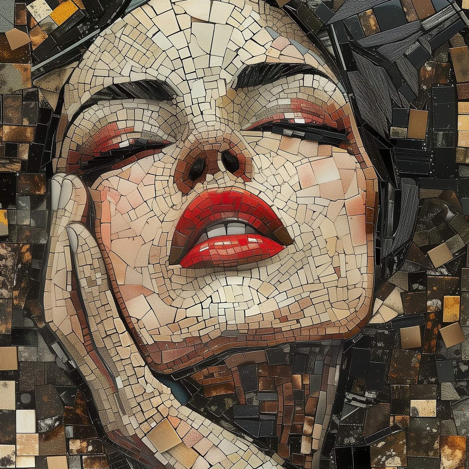 Glasschilderij - Exclusive - Staand - de Mist 100x150x0.4 cm