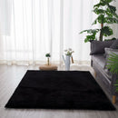 Fluffy vloerkleed - Zwart - Tapijt 160x230cm